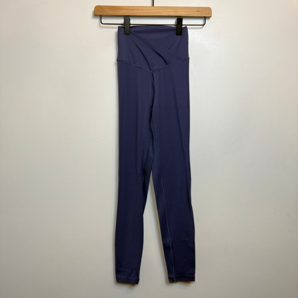 OFFLINE by Aerie Real Me Crossover 7/8 Leggings Navy Blue High Rise Size X-Small